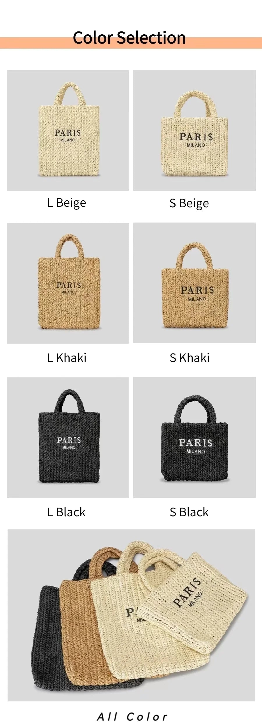 Handwoven Raffia Travel Tote