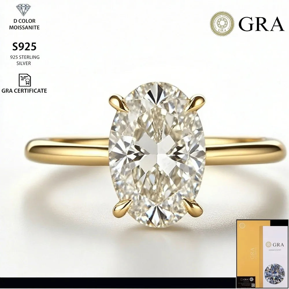 Oval Diamond Engagement Ring