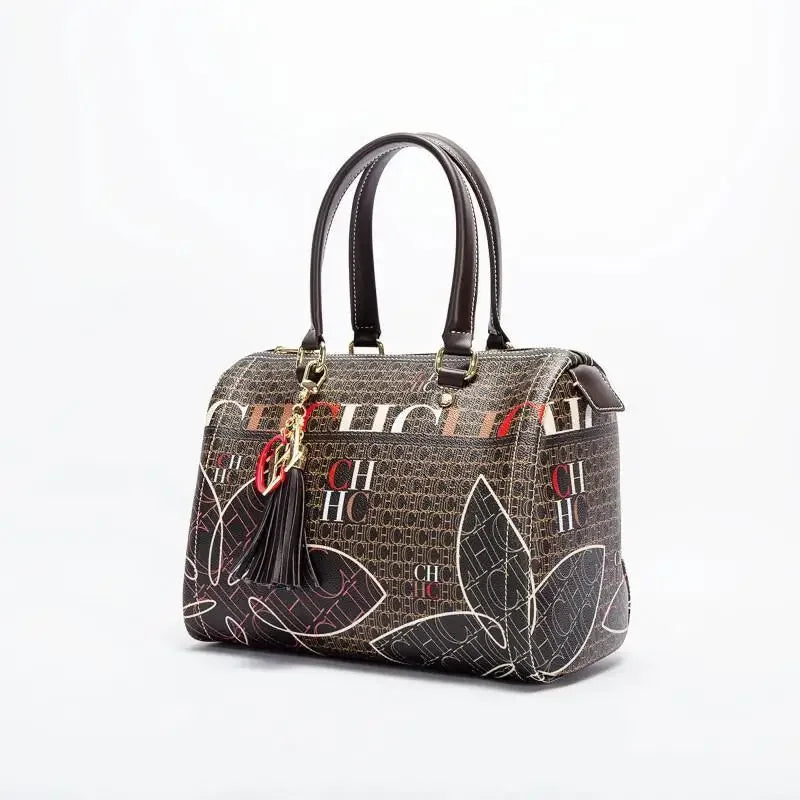 CH Ladies Bucket Bag – Floral PU Leather Handbag