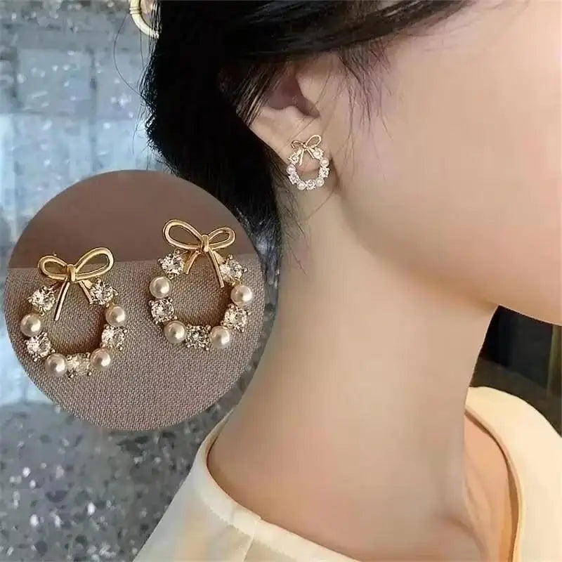 Zircon Geometric Hoop Earrings