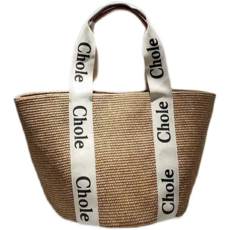Handwoven Cotton-Linen Beach Tote