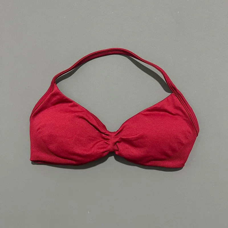 Halter Neck Tie-Side Bikini Set