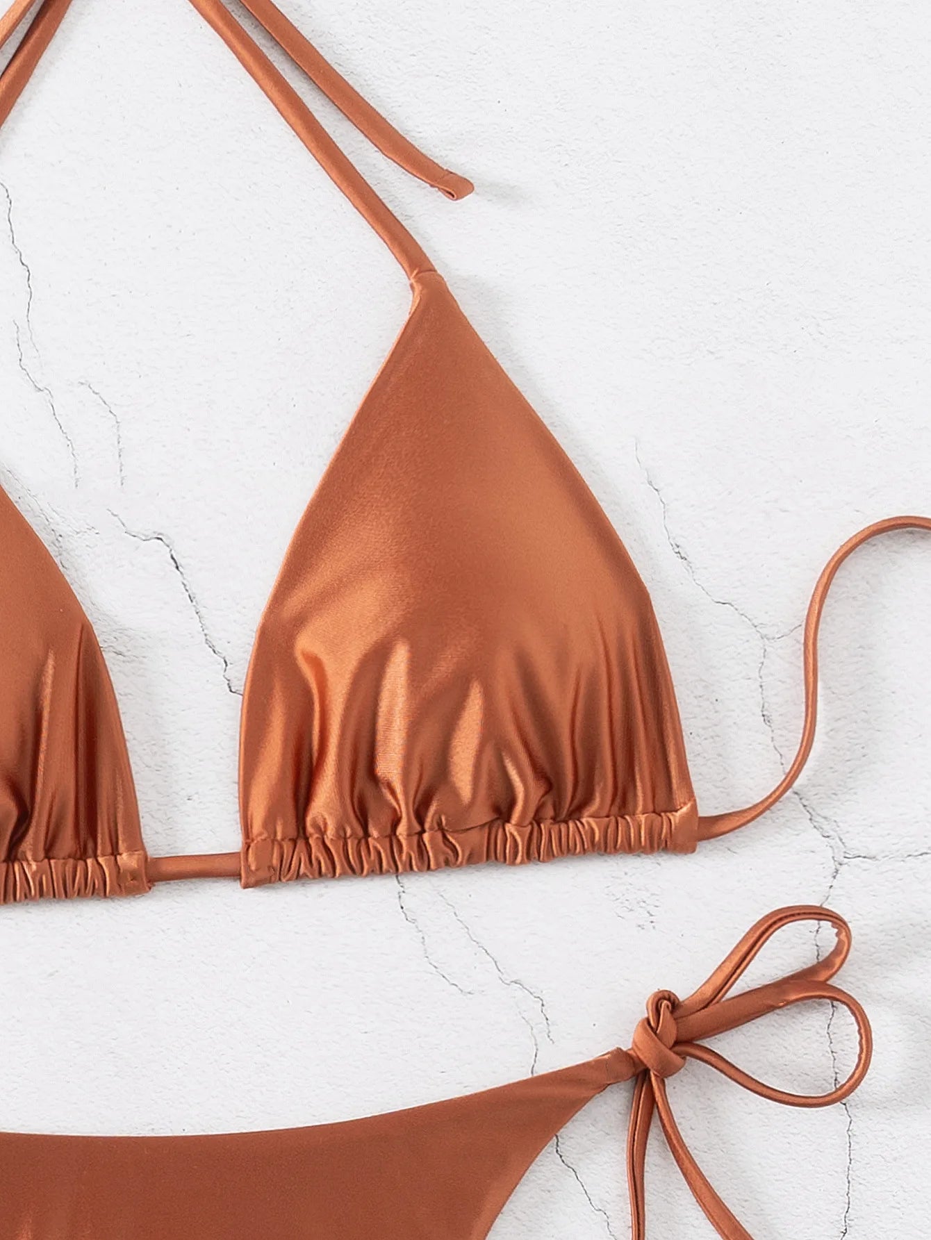 Floral Push Up Triangle Bikini Set