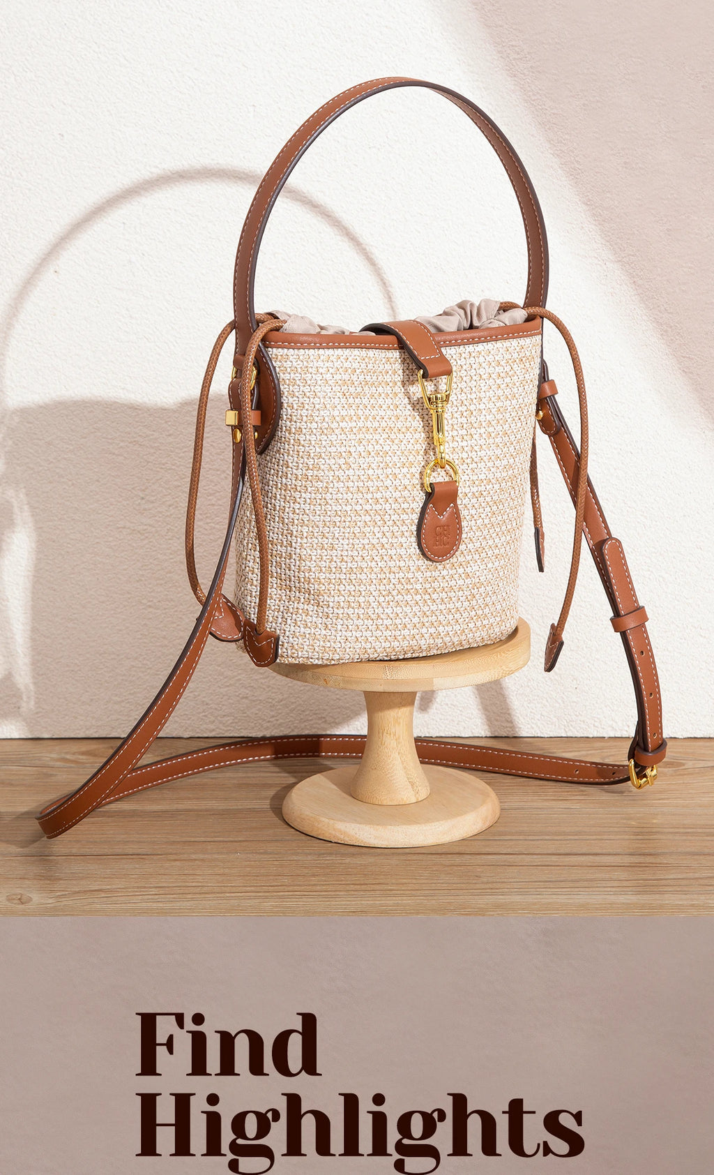 CHCH Women's Shoulder Bag Summer New PP Grass Woven Handbag Holiday Phone Bag