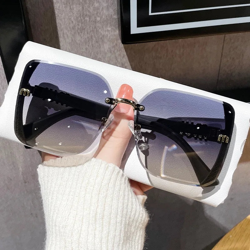 Fashion Oversized Square Sunglasses Women 2025 Luxury Brand Sun Glasses Vintage Sun Glasses Femal...
